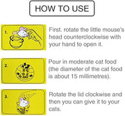 Cat Food Ball Slow Feed Mice Tumbler Shaped Pet Treat Ball Cat Food Toy Ball Pet Food Ball Cat Feeder