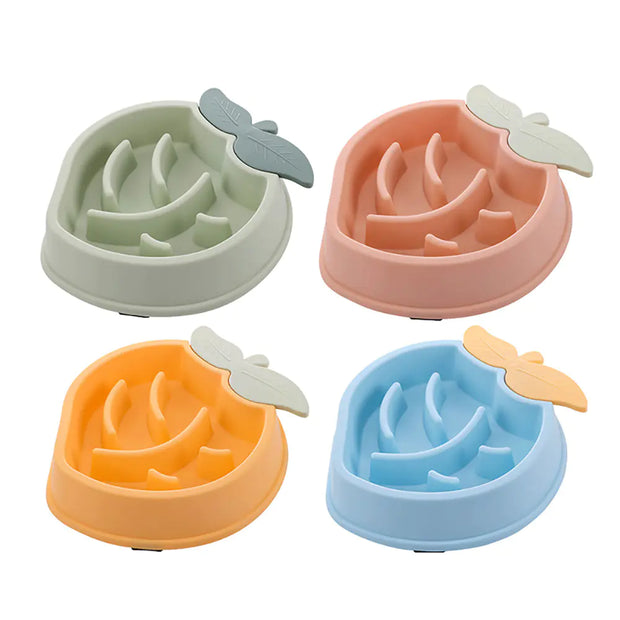 Pineapple Slow Food Bowl for Dogs - Food Grade Plastic