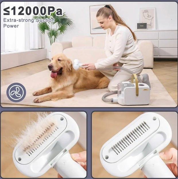EliteTails™ 8-in-1 Pet Grooming & Vacuum Pro Kit — The Ultimate Shedding Solution for a Clean, Happy Home