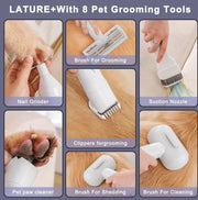 EliteTails™ 8-in-1 Pet Grooming & Vacuum Pro Kit — The Ultimate Shedding Solution for a Clean, Happy Home