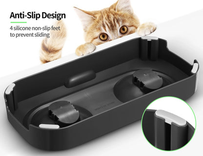 Cat Food Bowl Whisker Friendly Stainless Steel Non Skid Dishwasher Safe May Also Prevent Acne the Original Whisker Relief