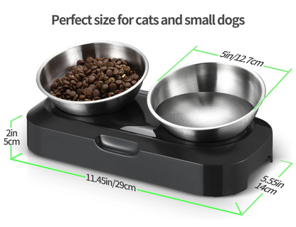 Cat Food Bowl Whisker Friendly Stainless Steel Non Skid Dishwasher Safe May Also Prevent Acne the Original Whisker Relief