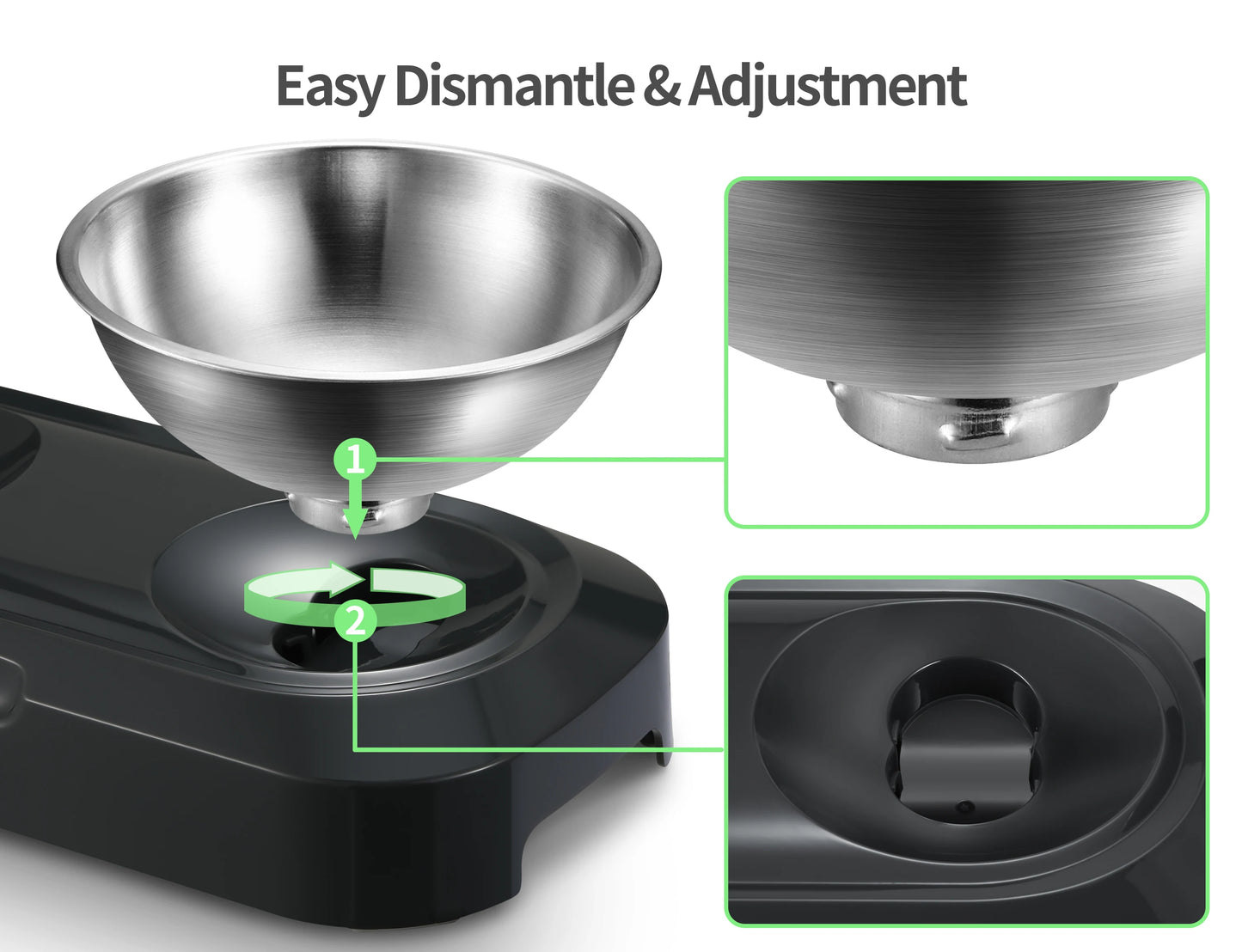 Cat Food Bowl Whisker Friendly Stainless Steel Non Skid Dishwasher Safe May Also Prevent Acne the Original Whisker Relief